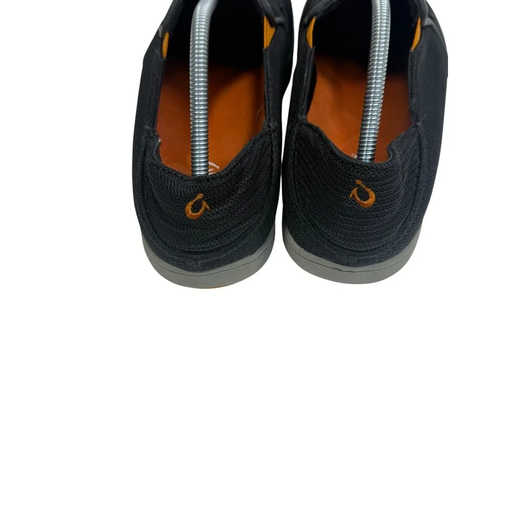 OluKai Nohea Mesh Mens Black Shadow Slip On Shoes‎ 10188-4242 Size 11 Loafers